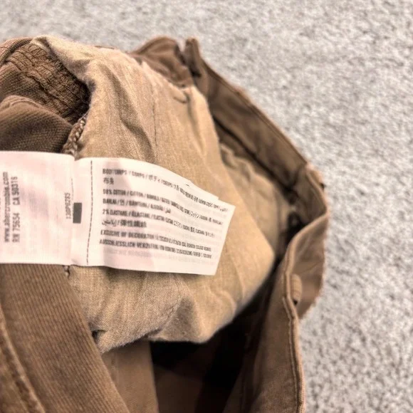 Abercrombie & Fitch Chino Pants Mens 31x28 Brown Stretch Vintage Y2K - Picture 4 of 8